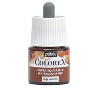 Pébéo - Colorex Ink 45 ml Blood - Colorex Watercolour Ink Pébéo - Velvety Orange Ink - Multi-Tool Drawing Ink for All Media - 45 ml - Blood