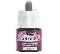 Pébéo - Colorex Ink 45 ml Burgundy - Colorex Watercolour Ink Pébéo - Velvety Rendered Red Ink - Multi-Tool Drawing Ink for All Media - 45 ml - Burgundy
