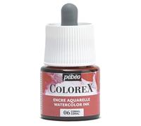 Pébéo - Colorex Ink 45 ml Coral - Colorex Watercolour Ink Pébéo - Coral Ink Velvety Rendering - Multi-Tool Drawing Ink for All Media - 45 ml - Coral