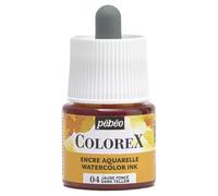 Pébéo - Colorex Ink 45 ml Dark Yellow - Colorex Watercolour Ink Pébéo - Velvety Yellow Ink - Multi-Tool Drawing Ink for All Media - 45 ml - Dark Yellow