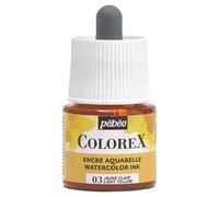 Pébéo - Colorex Ink 45 ml Light Yellow - Colorex Watercolour Ink Pébéo - Velvety Yellow Ink - Multi-Tool Drawing Ink for All Media - 45 ml - Light Yellow