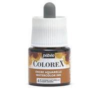 Pébéo - Colorex Ink 45 ml Natural Sienna - Colorex Watercolour Ink Pebéo - Velvety Brown Ink - Multi-Tool Drawing Ink - All Media - 45 ml - Natural Sienna