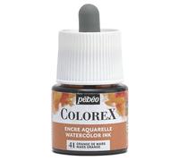 Pébéo - Colorex Ink 45 ml Orange de Mars - Colorex Watercolour Ink Pébéo - Velvety Orange Ink - Multi-Tool Drawing Ink for All Media - 45 ml - Mars Orange
