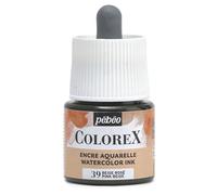 Pébéo - Colorex Ink 45 ml Pink Beige - Colorex Watercolour Ink Pébéo - Velvety Effect Beige Ink - Multi-Tool Drawing Ink for All Media - 45 ml - Pink Beige