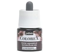 Pébéo - Colorex Ink 45 ml Trichrome Black - Colorex Watercolour Ink Pébéo - Velvety Trichrome Black Ink - Multi-Tool Drawing Ink for All Media - 45 ml - Trichrome Black
