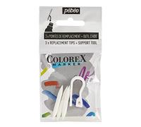Pébéo Colorex Marker Lead - Versatile Brush Tip - Multi-Tool Drawing Ink - All Media - 3 Colorex Marker Leads