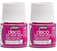 PEBEO Deco Bright Paint, Vivid Pink, 45 ml (Pack of 2)