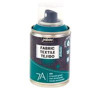 Pebeo - Fabric Paint Spray for Textiles 7A Spray, Natural and Synthetic Fabrics, Water-Based, Solvent-Free, Permanent Fabric Dye Machine-Washable, Spray Paint for Textile Design, Emerald Green, 100 ml (Pack of 1)
