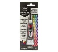 Pebeo Fluid Liquid Pigment Concentrate Resin-Mixable Colours-Opaque or Transparent Effect-Natural Origin-Red-20 ml, Red