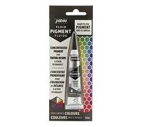 Pebeo Fluid Liquid Pigment Concentrate Resin-Mixable Colours-Opaque or Transparent Effect-Natural Origin-Silver-20 ml, Silver