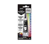 Pébéo Fluid Pigment - Liquid Pigment Concentrate for Colouring Resin - Mixable Colours - Opaque or Transparent Effect - Natural Origin - Black - 20 ml