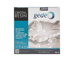 Pebeo Gedeo Crystal Resin 300ml Epoxy Two Part Kit for Art, Craft, Hobby