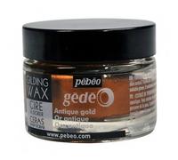 Pebeo Gedeo Gilding Paper Craft Wax 30ml Tub Pot - Antique Gold
