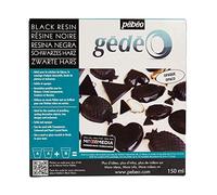 Pébéo Gédéo Resin Kit 150 ml Black - Epoxy Black Resin - Liquid Resin Moulding, Varnish - Epoxy Resin Compatible with Wood and Other Materials 150 ml - Black