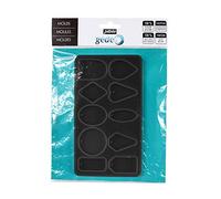 Pebeo 4 Silicon Moulds Geometric Board #2, Assorted, 1 Planche