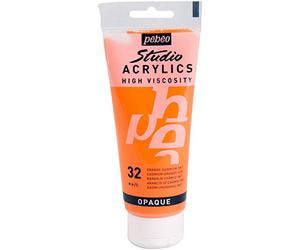Pébéo High vicosity 100 ml Studio Acrylic Paint Orange Cadmium