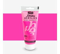 pebeo fluorescent paint - 100ML, Fluorescent Pink