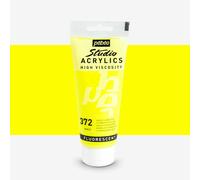 PEBEO 832372 100 ml Studio Acrylic Paint, Fluorescent Yellow