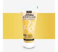 Pébéo 832-352 - Studio Acrylics Fine Acrylic - Acrylic Paint - Gold Acrylic - Gold, 100 ml