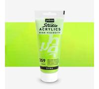 Pebeo : High Viscosity : Studio Acrylic Paint : 100ml : Iridescent Green Yellow