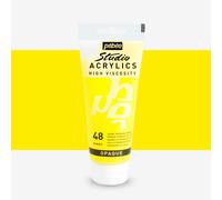 Pébéo 831-048 - Studio Acrylics Fine Acrylic - Acrylic Paint - Yellow Acrylic - Opaque Primary Yellow, 100 ml