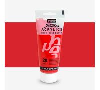 Pebeo : High Viscosity : Studio Acrylic Paint : 100ml : Quinacridone Scarlet