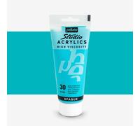 Pébéo - Studio Acrylics Fine Acrylic - Acrylic Paint - Blue Acrylic - Turquoise Blue, 100 ml