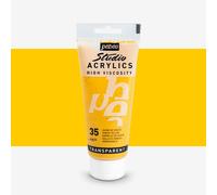 Pebeo : High Viscosity : Studio Acrylic Paint : 100ml : Venice Yellow