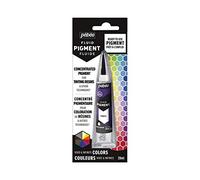 Pebeo Liquid Pigment Concentrate Resin-Mixable Colours-Opaque or Transparent Effect-Natural Origin, Purple, 20 ml