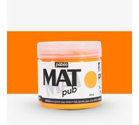 Pebeo : Mat Pub : Acrylic Paint : 140ml : Fluorescent Orange