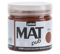 Pebeo Mat Pub, Burnt Sienna, 140ml