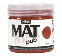 Pebeo MAT PUB Paint 140ml, 29 Professional Colours for Outdoor, Mural, Canvas