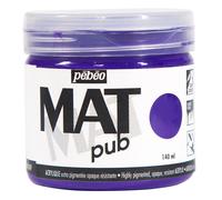 Pebeo MAT PUB Paint 140ml, 29 Professional Colours for Outdoor, Mural, Canvas