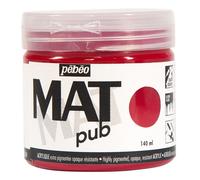 Pebeo MAT PUB Paint 140ml, 29 Professional Colours for Outdoor, Mural, Canvas