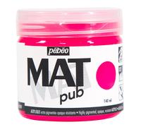 Pebeo MAT PUB Paint 140ml, 29 Professional Colours for Outdoor, Mural, Canvas