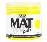 Pebeo MAT PUB Paint 140ml, 29 Professional Colours for Outdoor, Mural, Canvas