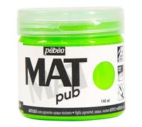 Pebeo MAT PUB Paint 140ml, 29 Professional Colours for Outdoor, Mural, Canvas