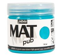 Pebeo MAT PUB Paint 140ml, 29 Professional Colours for Outdoor, Mural, Canvas