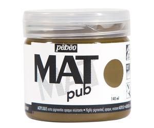 Pebeo MAT PUB Paint 140ml, 29 Professional Colours for Outdoor, Mural, Canvas