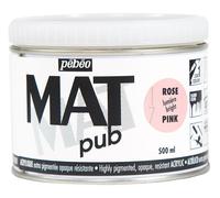 Pebeo MAT PUB Professional Art, Mural & Outdoor Acrylic Paint 500ml, 23 Colours