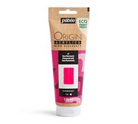 PEBEO - Origin Acrylics 120 ml - Eco-designed Acrylic Paint - High Viscosity - Fluorescent Finish - 100% Recycled Binder - 96% European Raw Materials - Fluorescent Pink