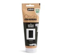 PEBEO - Origin Acrylics 120 ml - Eco-designed Acrylic Paint - High Viscosity - Iridescent Finish - 100% Recycled Binder - 96% European Raw Materials - Iridescent Graphite