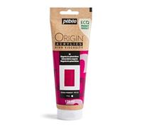 PEBEO - Origin Acrylics 120 ml - Eco-designed Acrylic Paint - High Viscosity - Matt Finish - 100% Recycled Binder - 96% European Raw Materials - Quinacridone Magenta