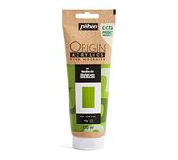 PEBEO - Origin Acrylics 120 ml - Eco-designed Acrylic Paint - High Viscosity - Matt Finish - 100% Recycled Binder - 96% European Raw Materials - Light Olive Green