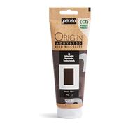 PEBEO - Origin Acrylics 120 ml - Eco-designed Acrylic Paint - High Viscosity - Matt Finish - 100% Recycled Binder - 96% European Raw Materials - Burnt Umber
