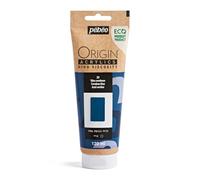 PEBEO - Origin Acrylics 120 ml - Eco-designed Acrylic Paint - High Viscosity - Matt Finish - 100% Recycled Binder - 96% European Raw Materials - Ceruleum Blue