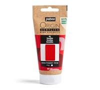 PEBEO - Origin Acrylics 60 ml - Eco-designed Acrylic Paint - High Viscosity - Matt Finish - 100% Recycled Binder - 96% European Raw Materials - Vermilion