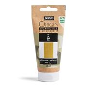 PEBEO - Origin Acrylics 60 ml - Eco-designed Acrylic Paint - High Viscosity - Metallic Finish - 100% Recycled Binder - 96% European Raw Materials - Gold
