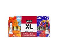 PEBEO Pébéo Fine XL Oil Paint Set, Complementary Colours, 10 x 20 ml + Brush