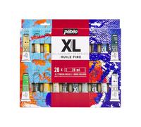 PEBEO Pébéo Fine XL Oil Paint Set, Complementary Colours, 20 x 20 ml + Brush